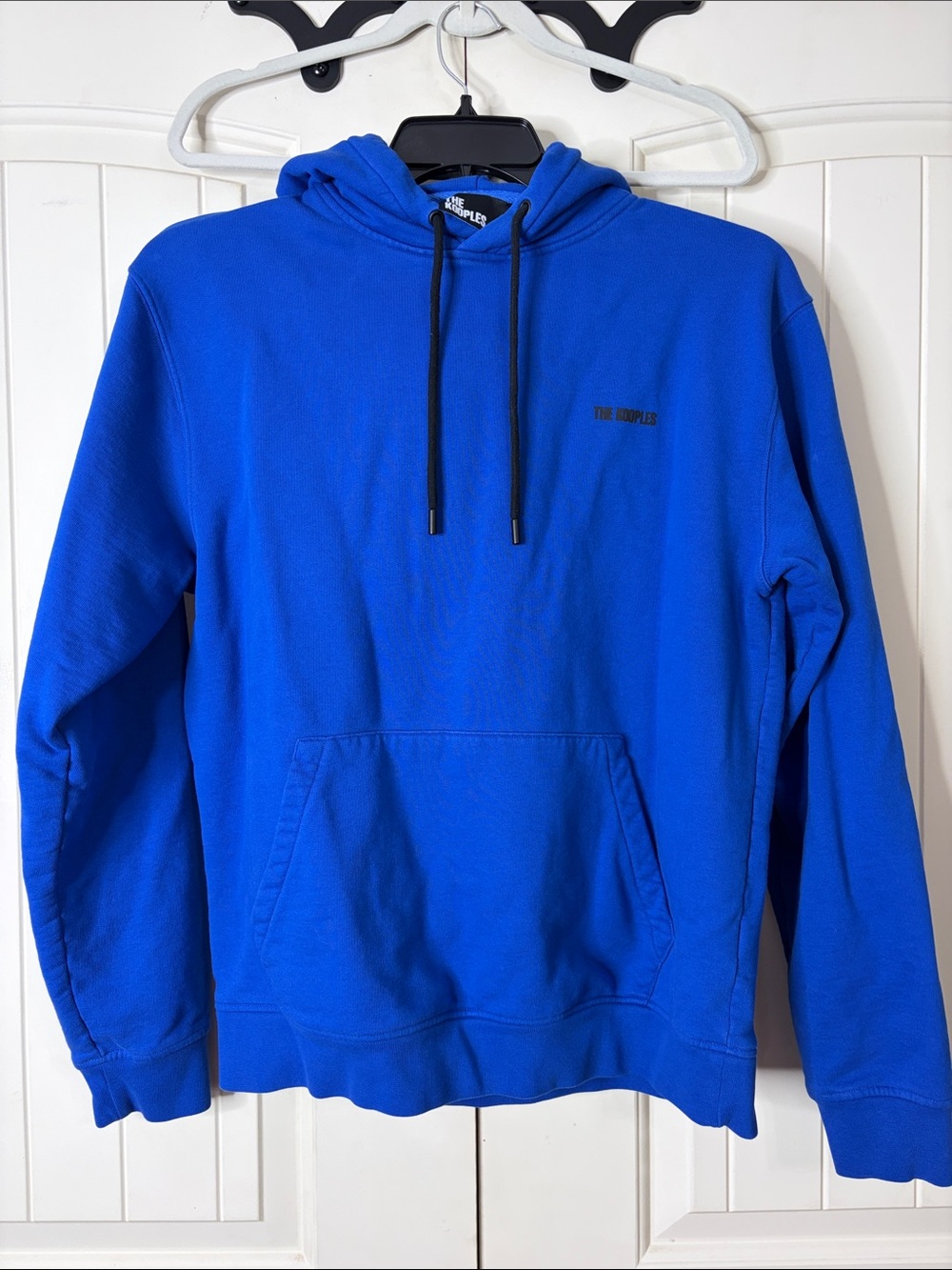 The Kooples Electric Blue Hoodie with Black Drawstrings Size M